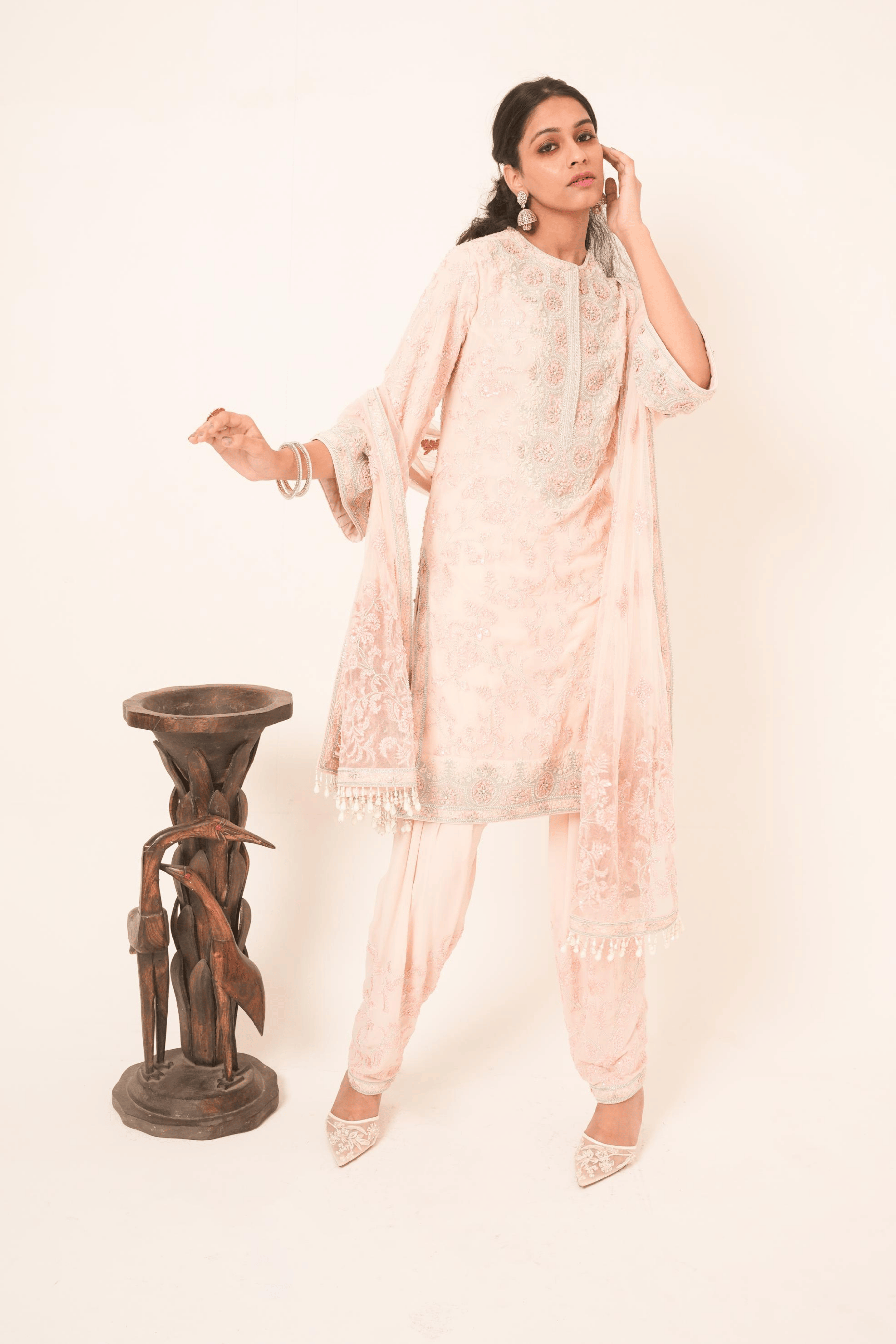 Hand Embroidered Kurta
