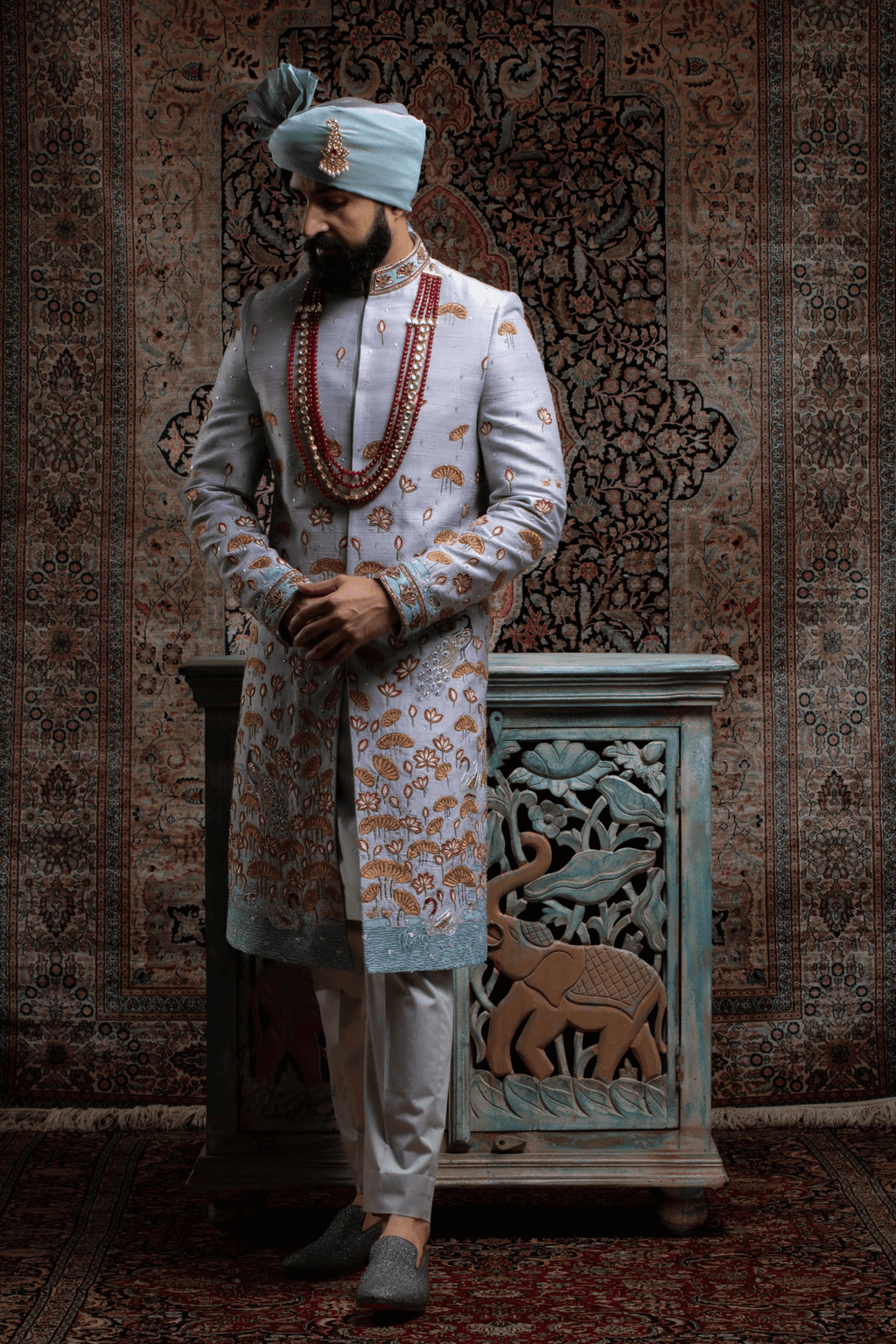 Monsoon Bloom Sherwani