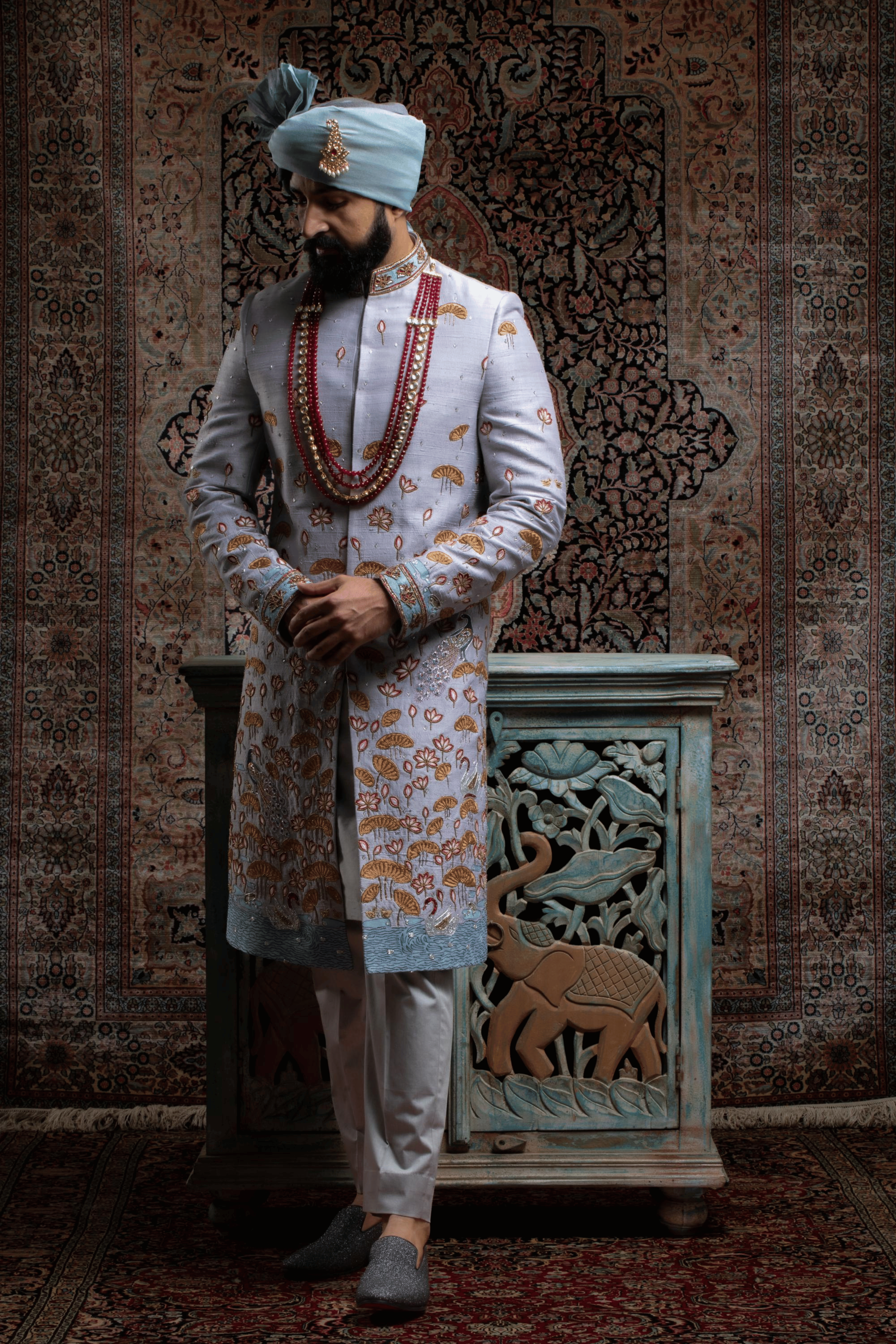 Monsoon Bloom Sherwani