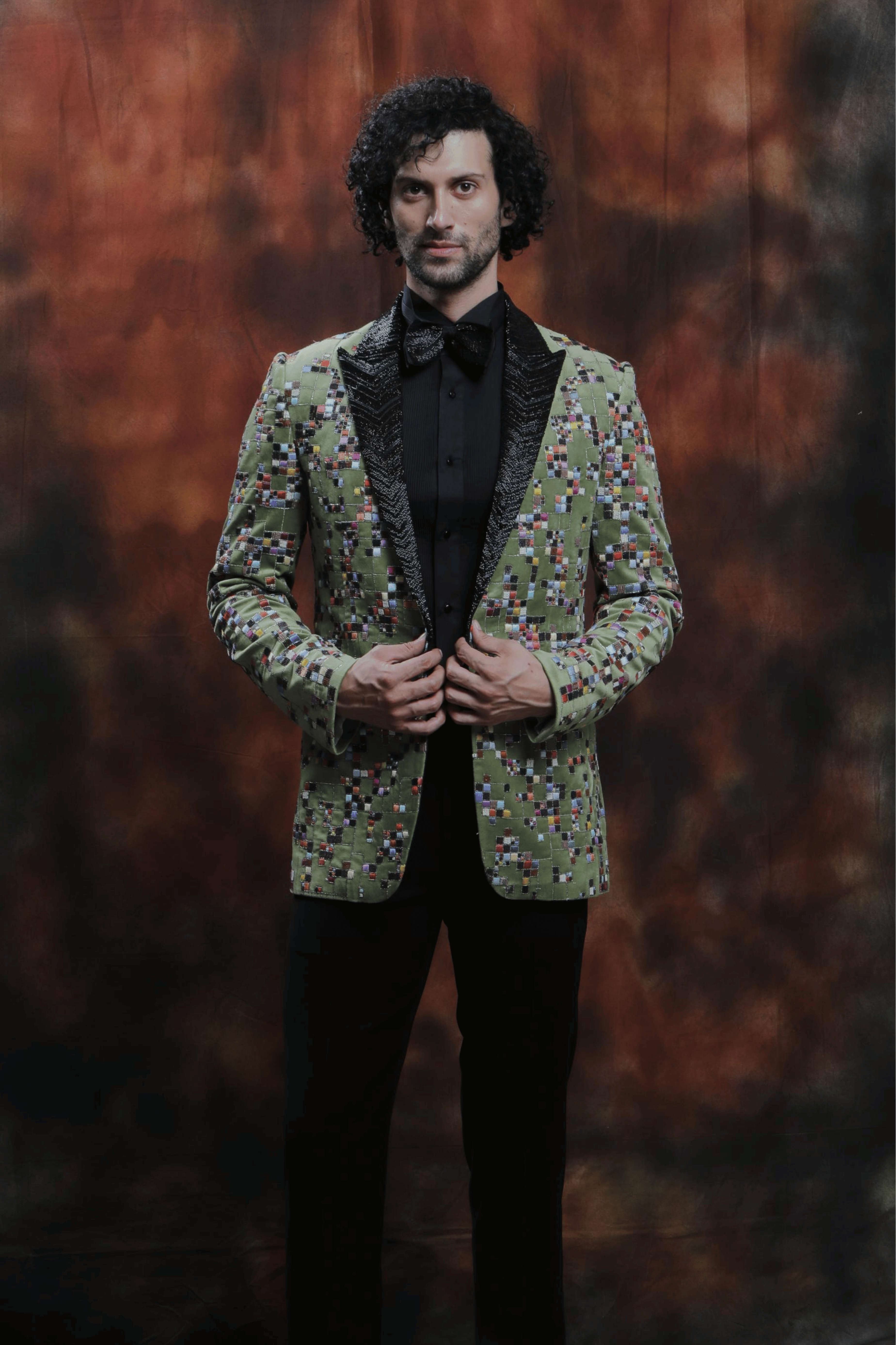 Embroidered Mosaic Tuxedo