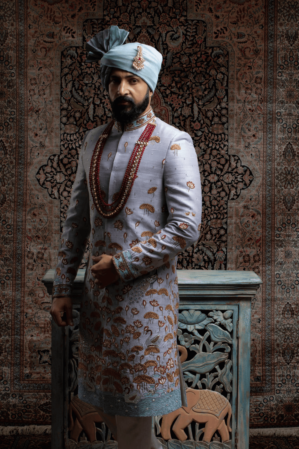 Monsoon Bloom Sherwani