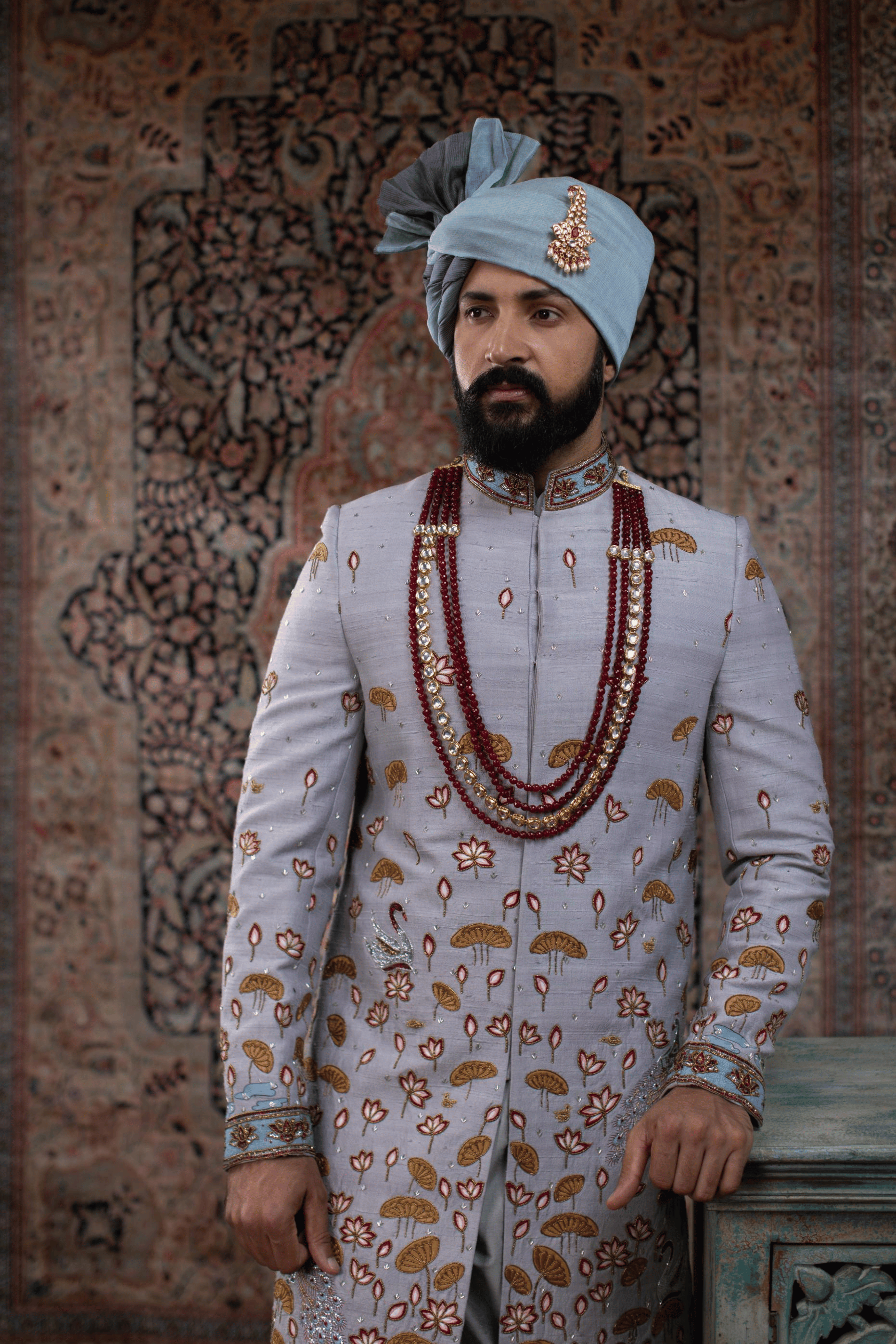 Monsoon Bloom Sherwani