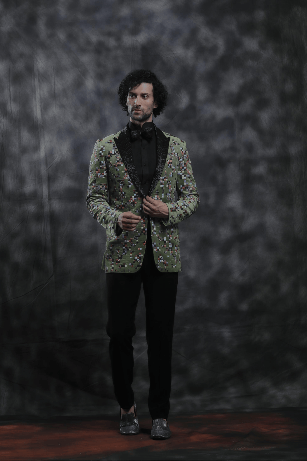 Embroidered Mosaic Tuxedo