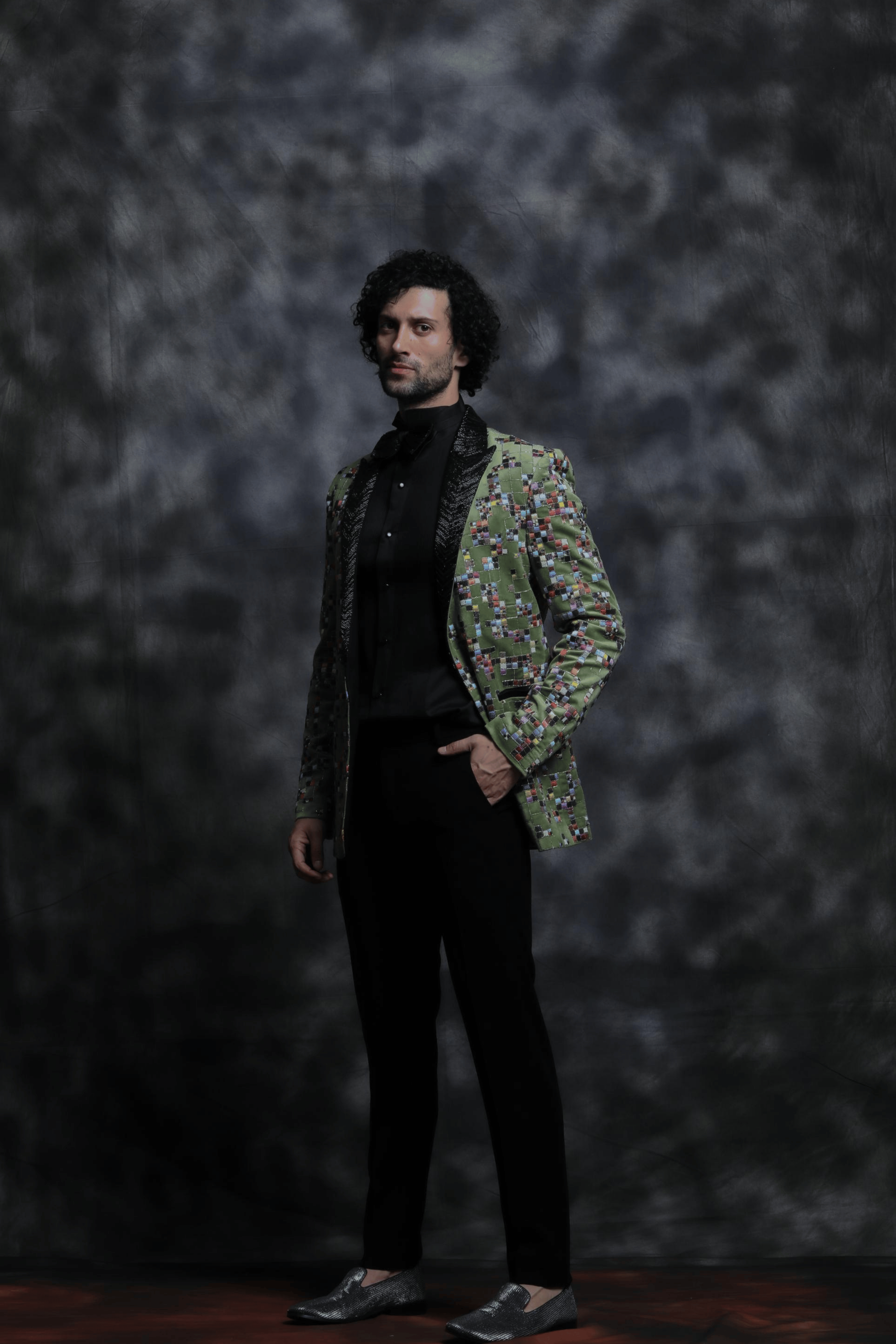 Embroidered Mosaic Tuxedo