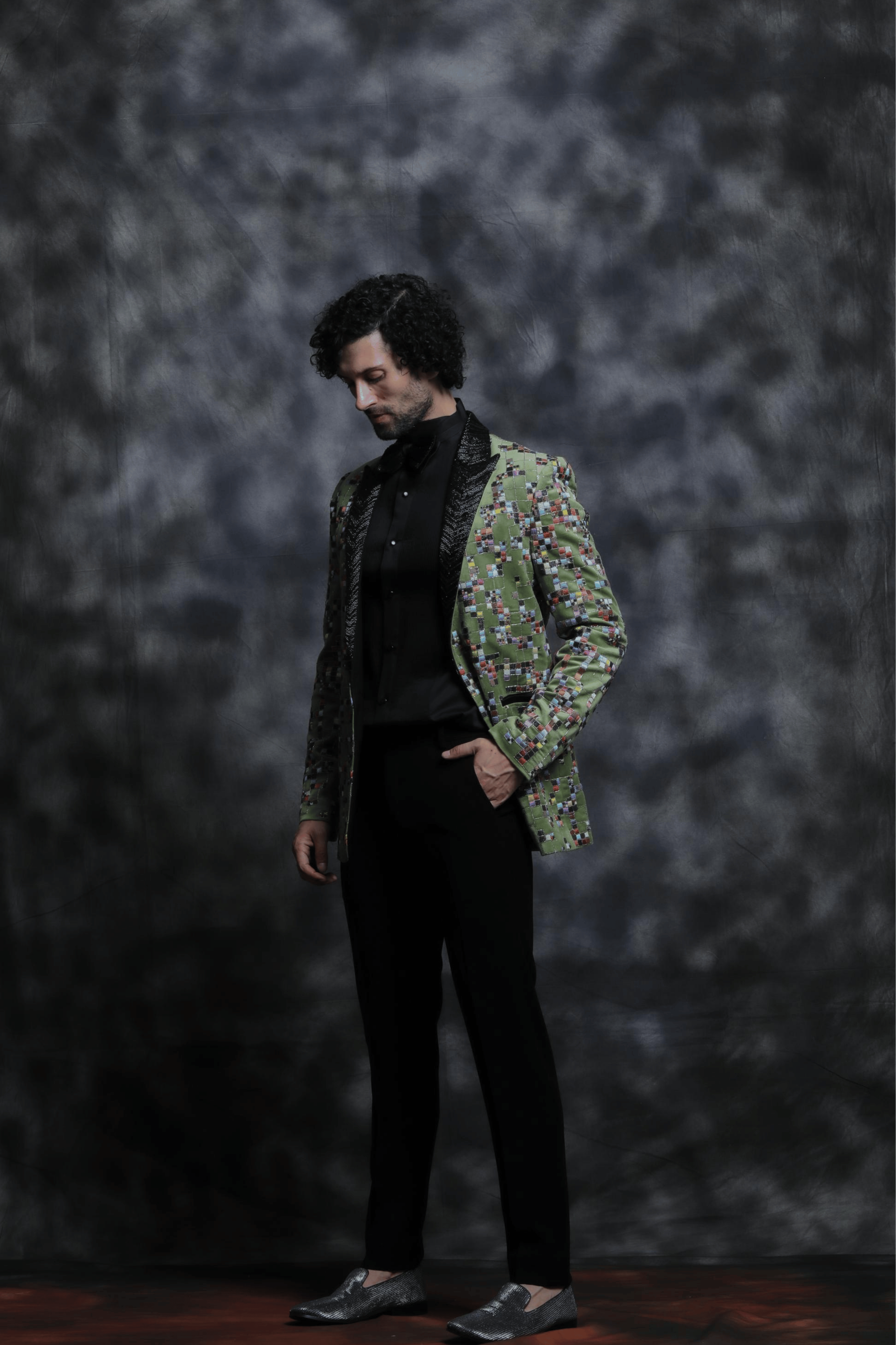 Embroidered Mosaic Tuxedo