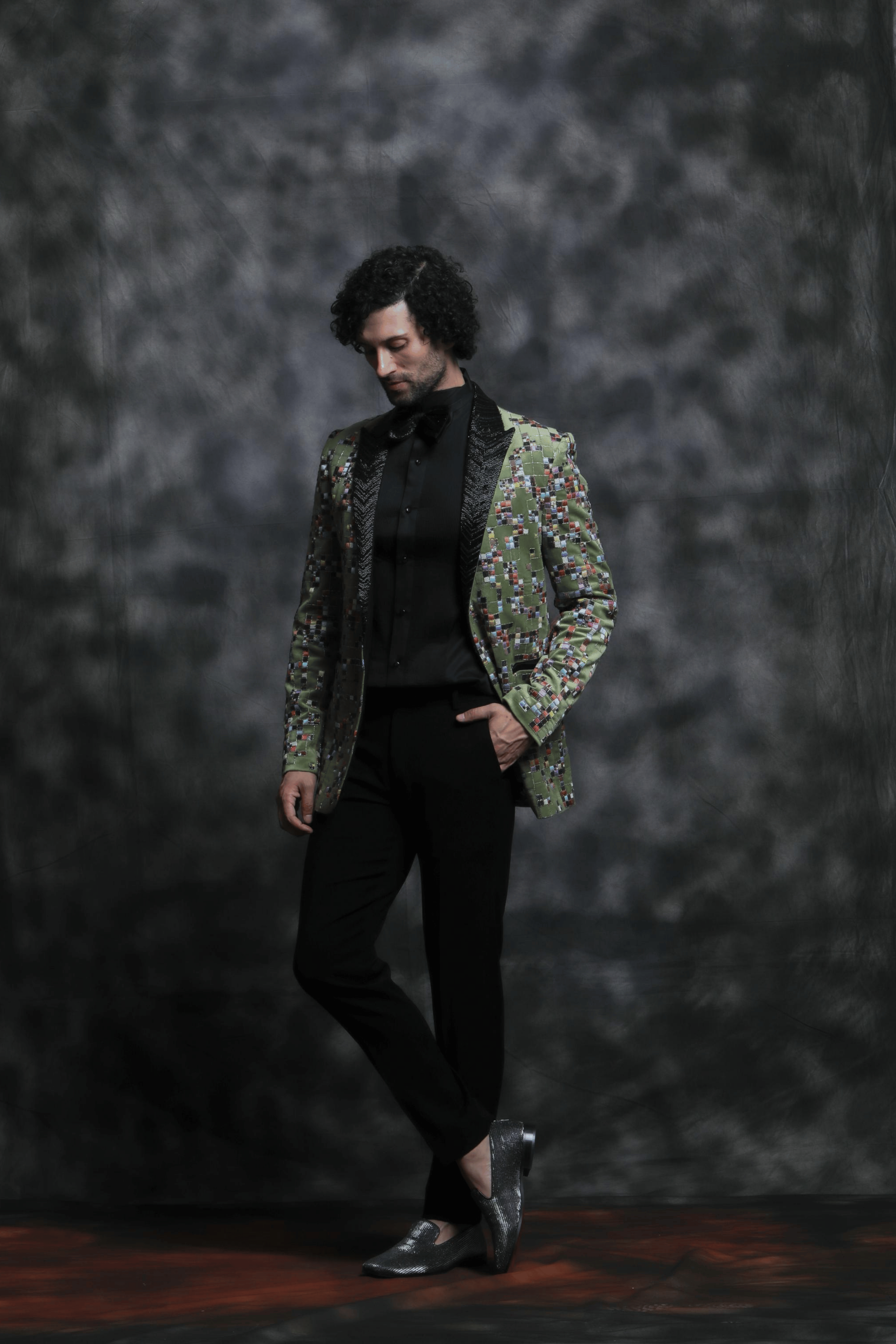Embroidered Mosaic Tuxedo