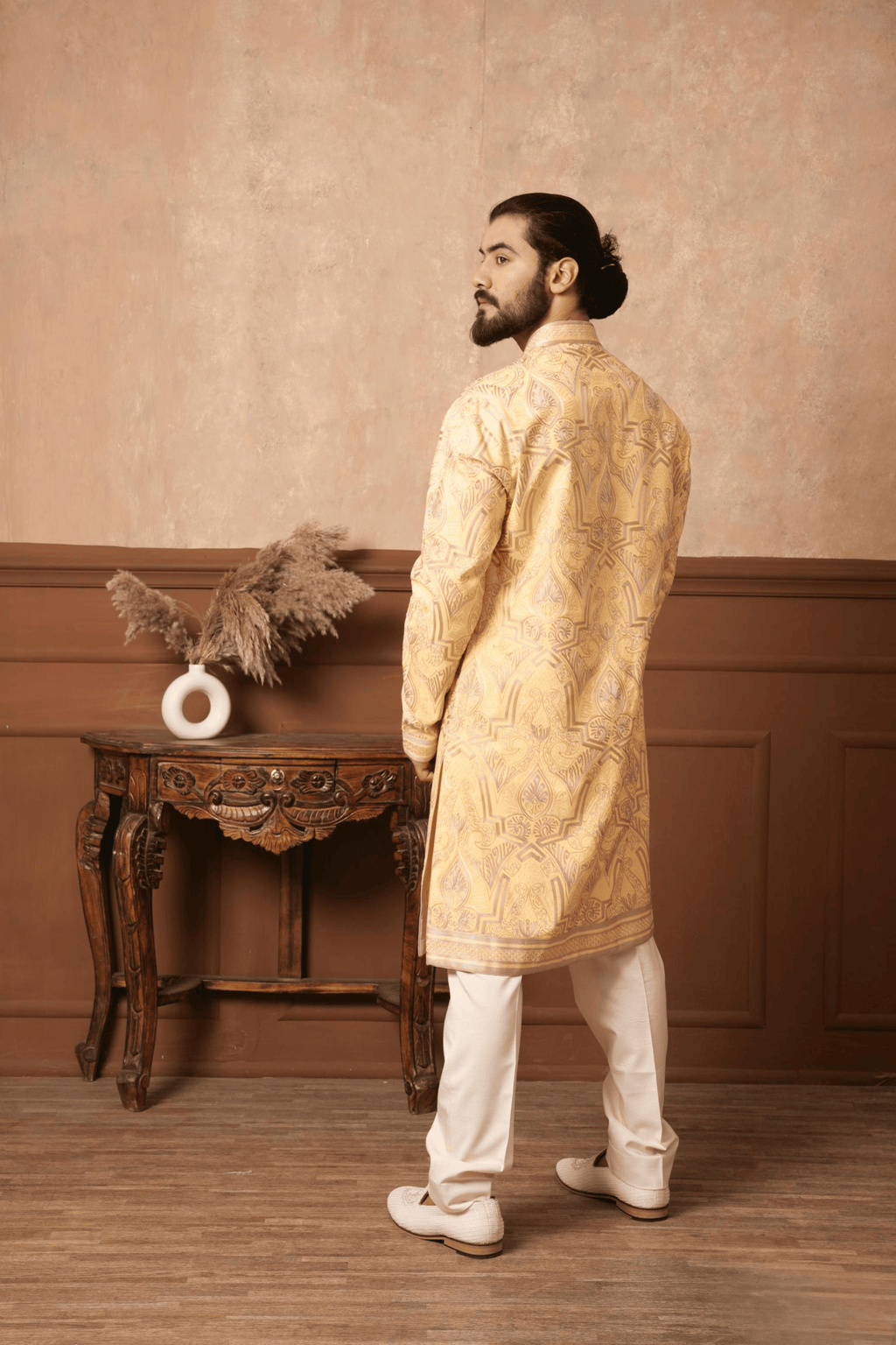 Marigold Harvest Fully Embroidered Kurta