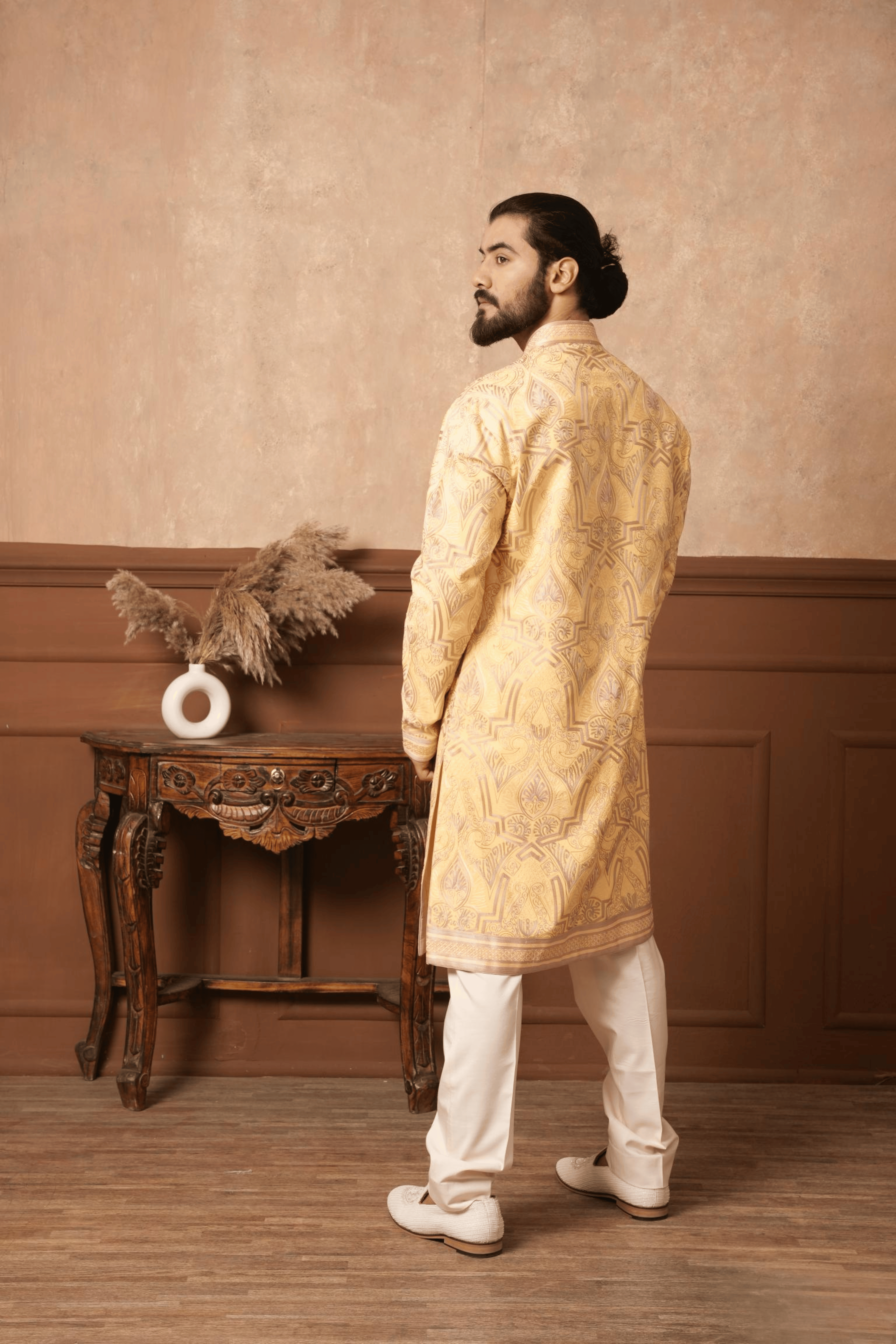 Marigold Harvest Fully Embroidered Kurta