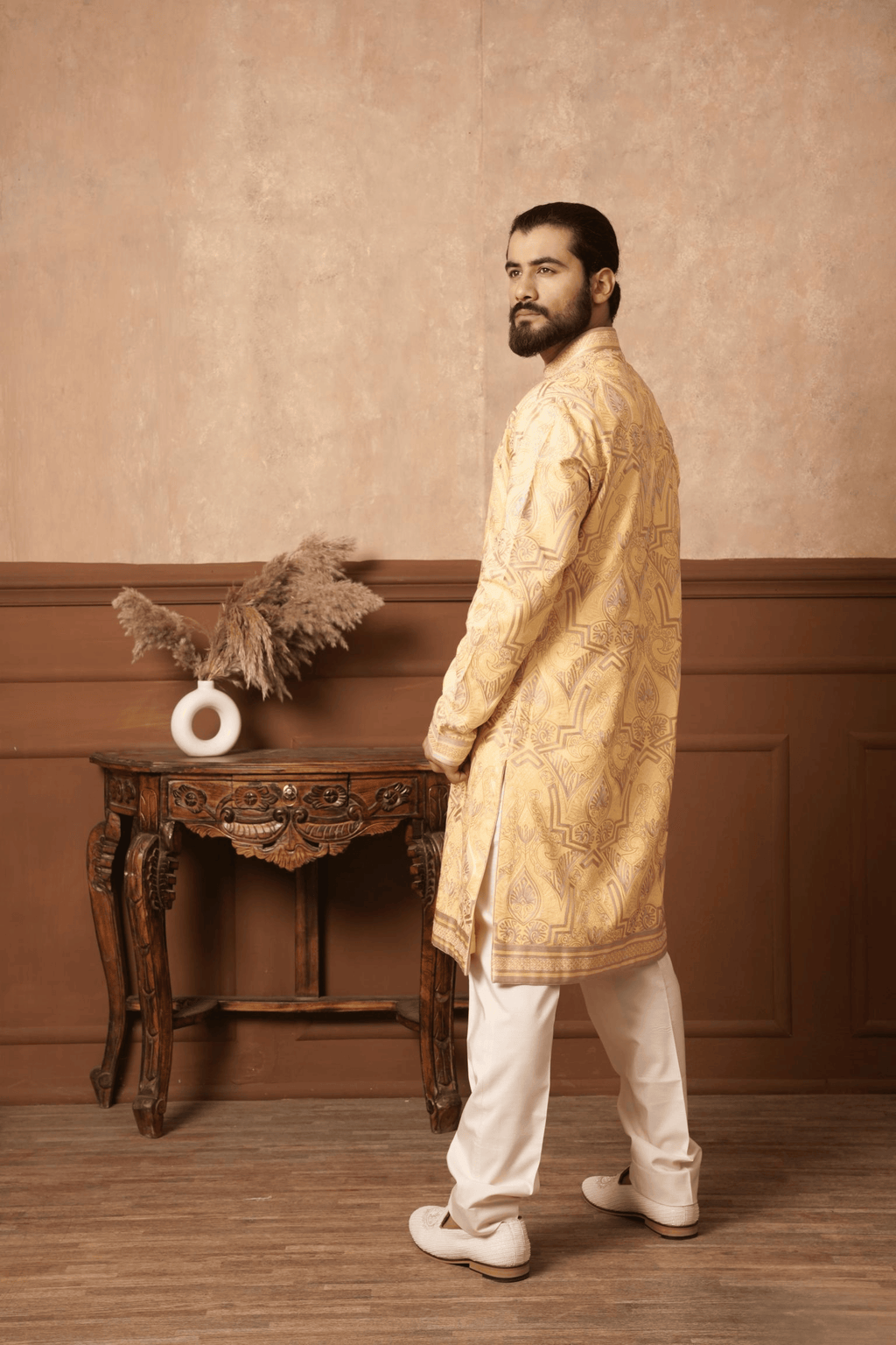 Marigold Harvest Fully Embroidered Kurta