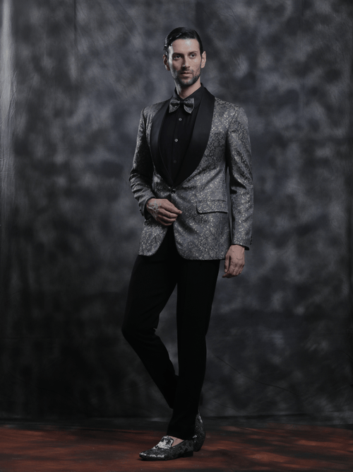 Black & Gold Tuxedo - Achin Bindlish