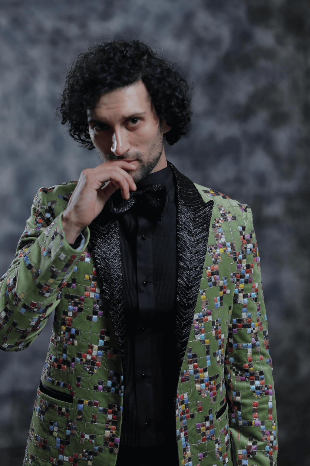 Embroidered Mosaic Tuxedo