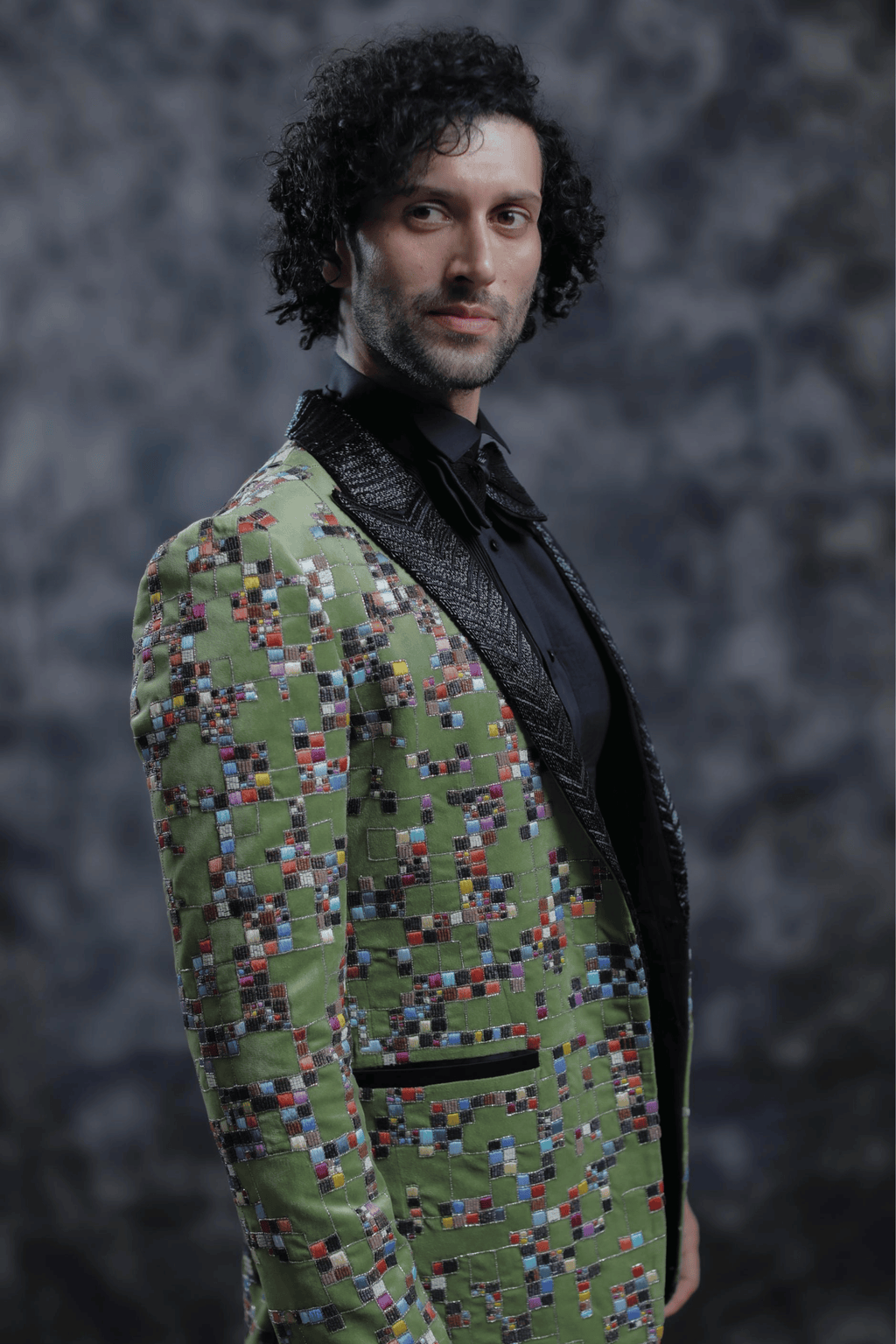 Embroidered Mosaic Tuxedo