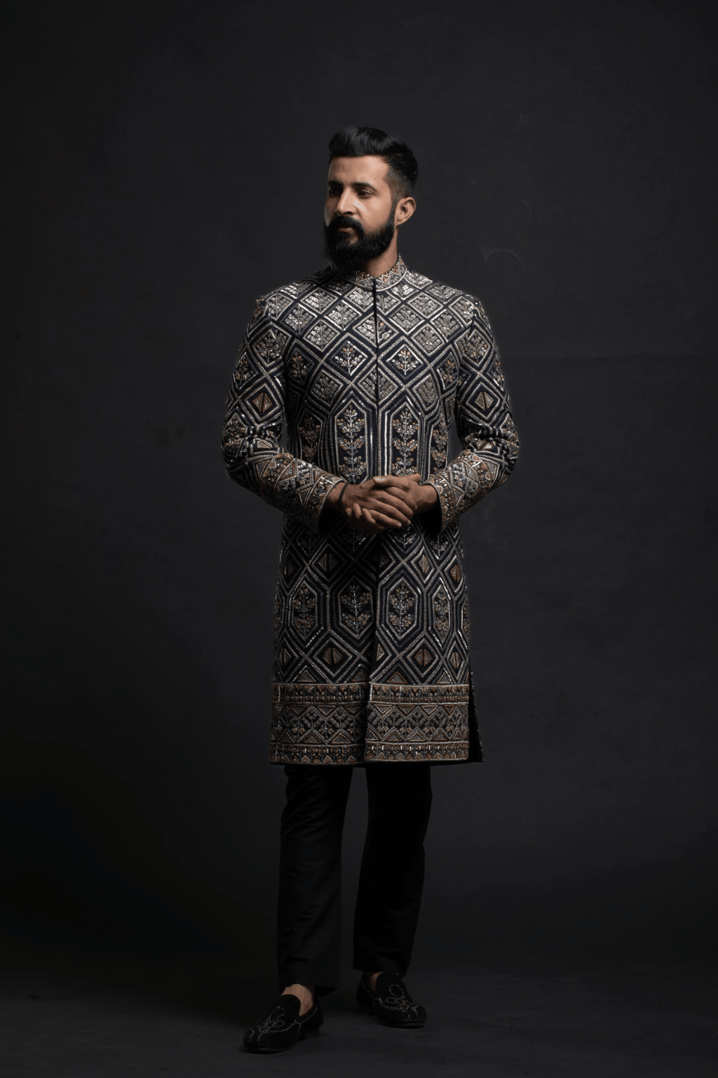 Obsidian Diamond Sherwani