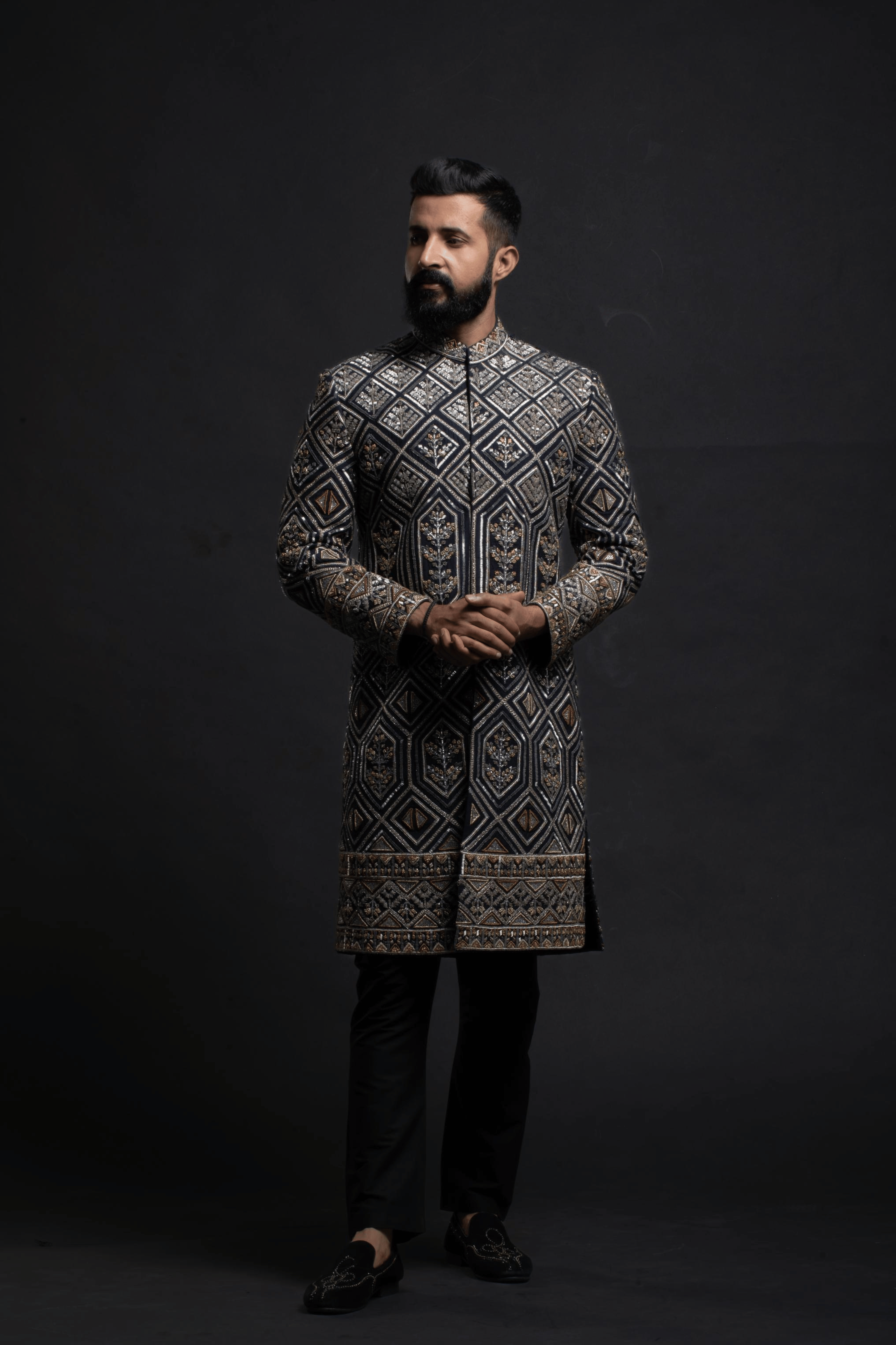 Obsidian Diamond Sherwani