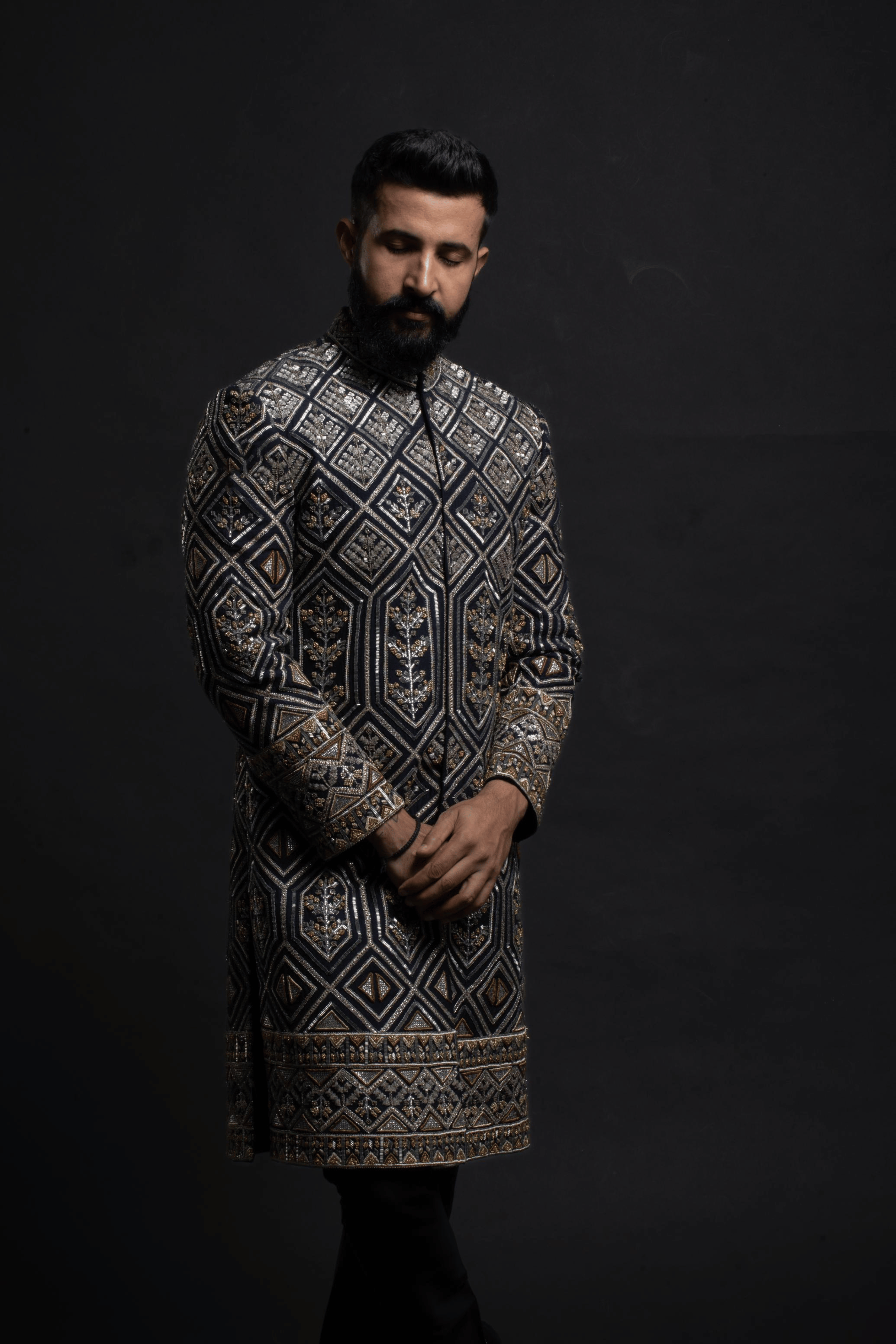 Obsidian Diamond Sherwani
