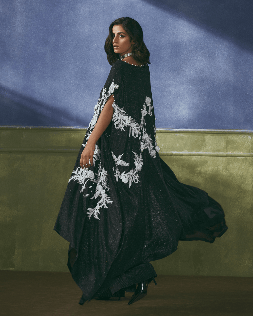 Noir Aves Kaftan - Achin Bindlish