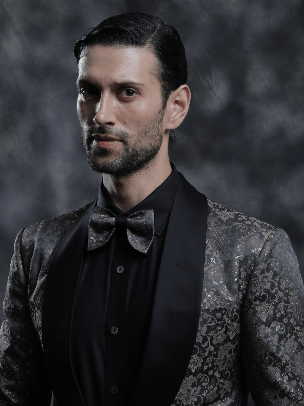 Black & Gold Tuxedo - Achin Bindlish