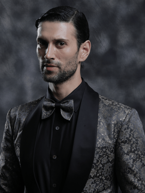 Black & Gold Tuxedo - Achin Bindlish