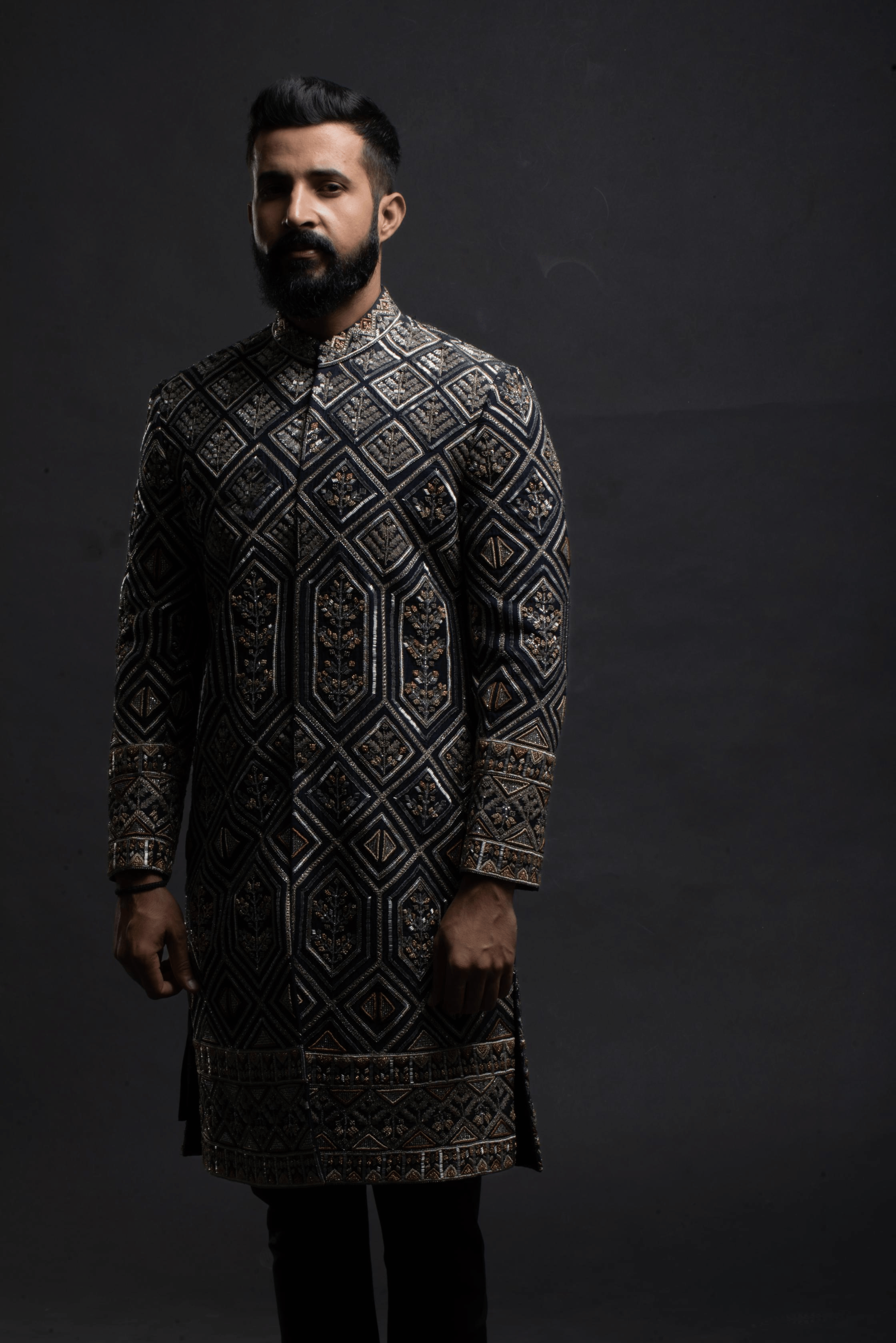 Obsidian Diamond Sherwani