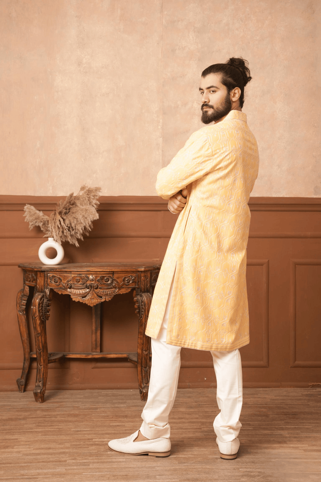 Lemon Zest Embroidered Kurta