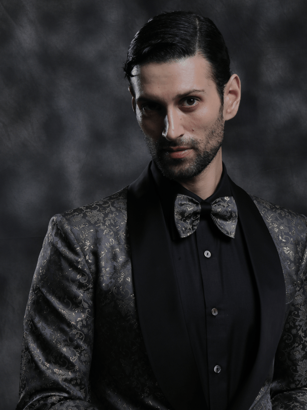 Black & Gold Tuxedo - Achin Bindlish