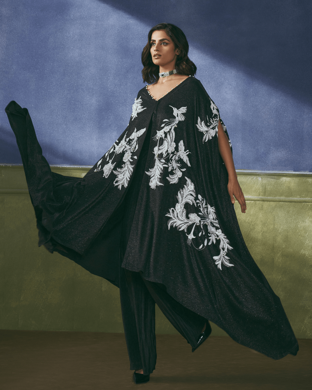 Noir Aves Kaftan - Achin Bindlish