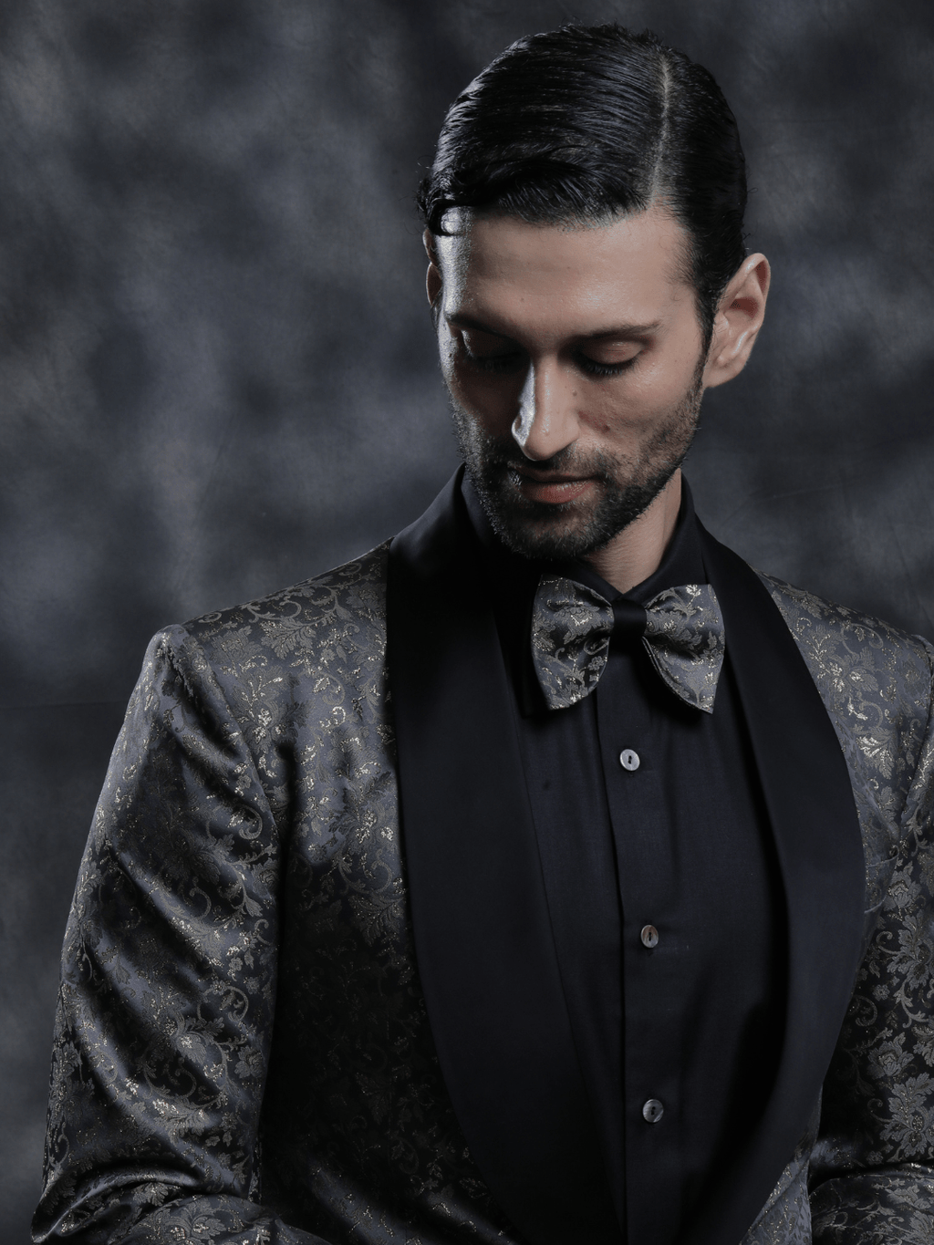 Black & Gold Tuxedo - Achin Bindlish