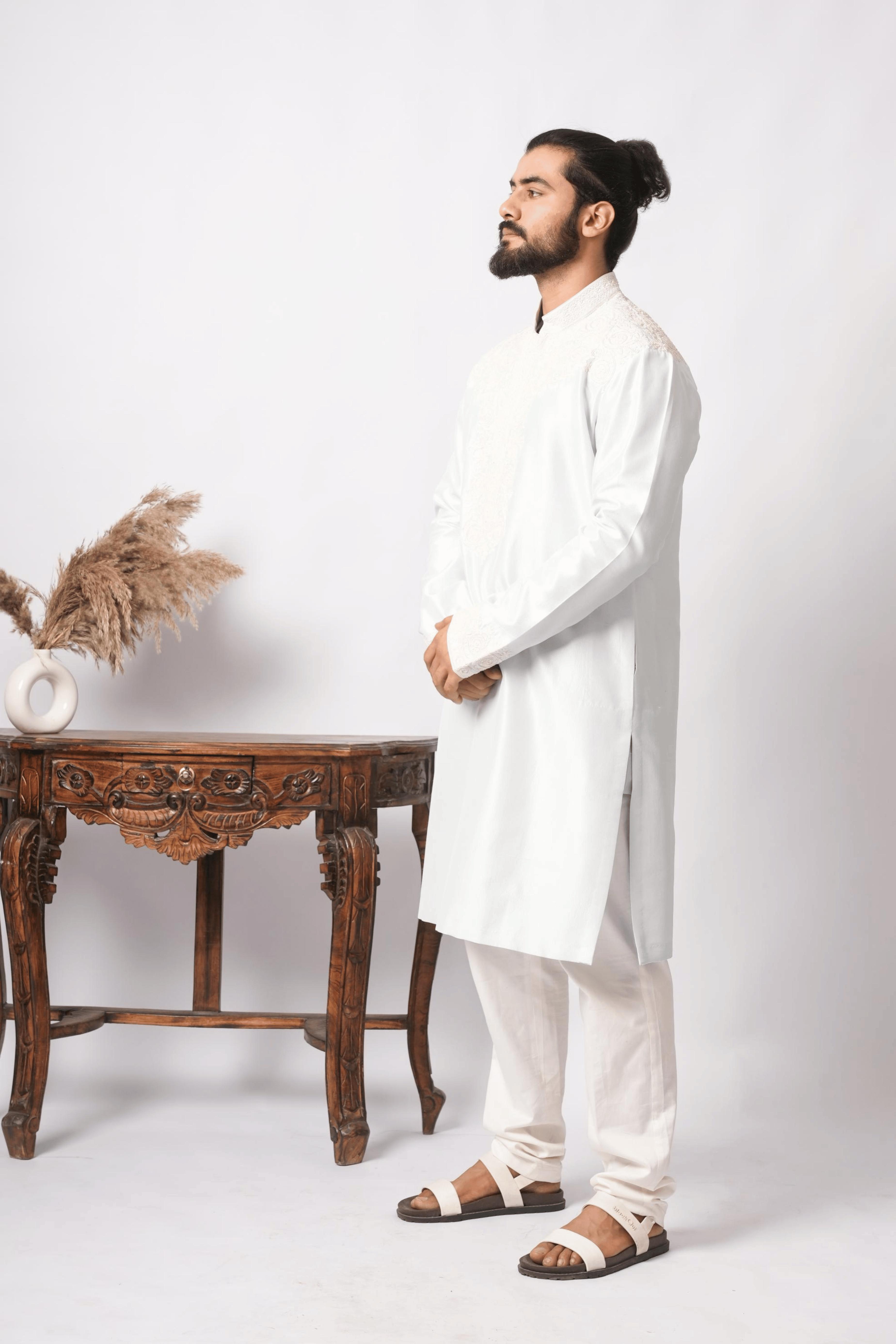 Snowfall Vines Kurta