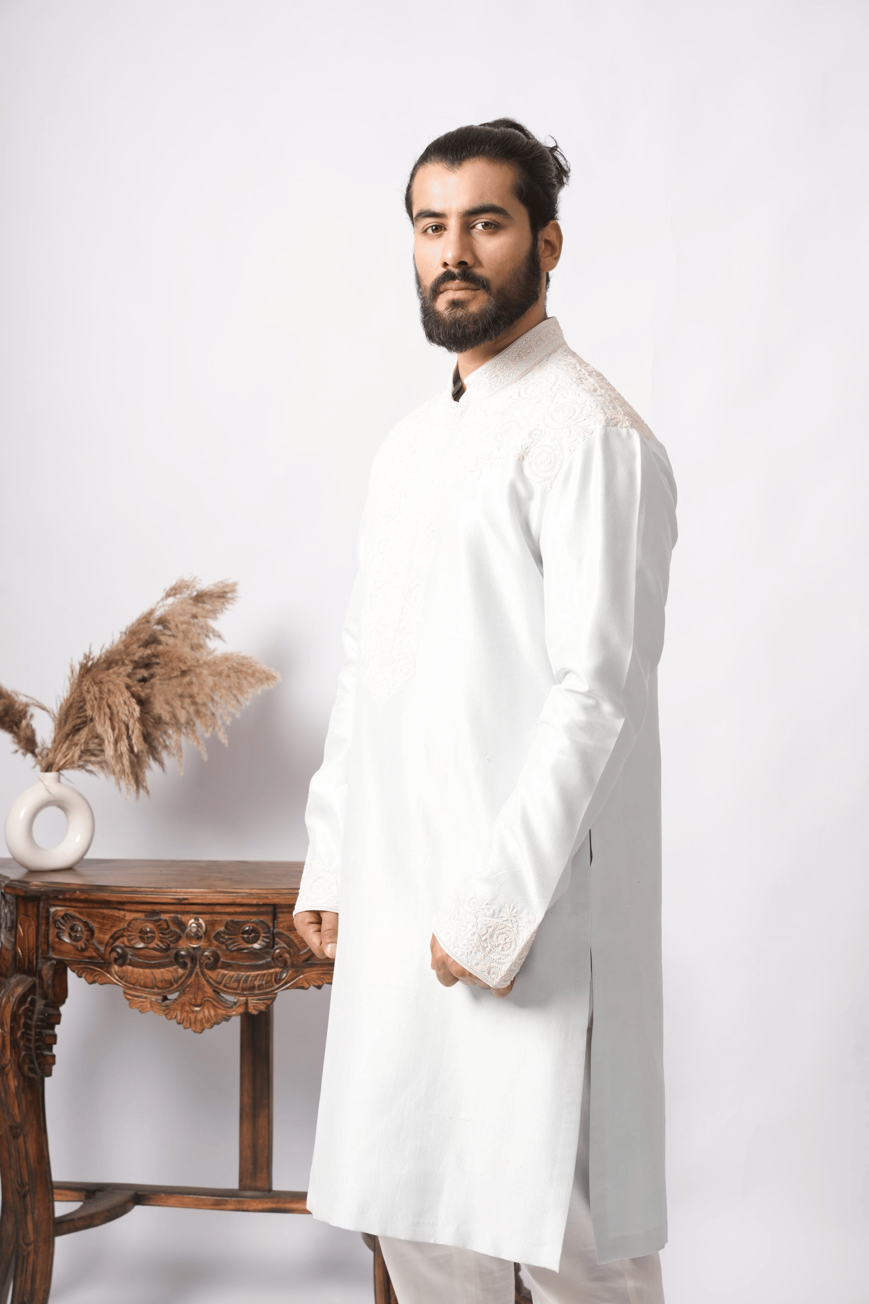 Snowfall Vines Kurta
