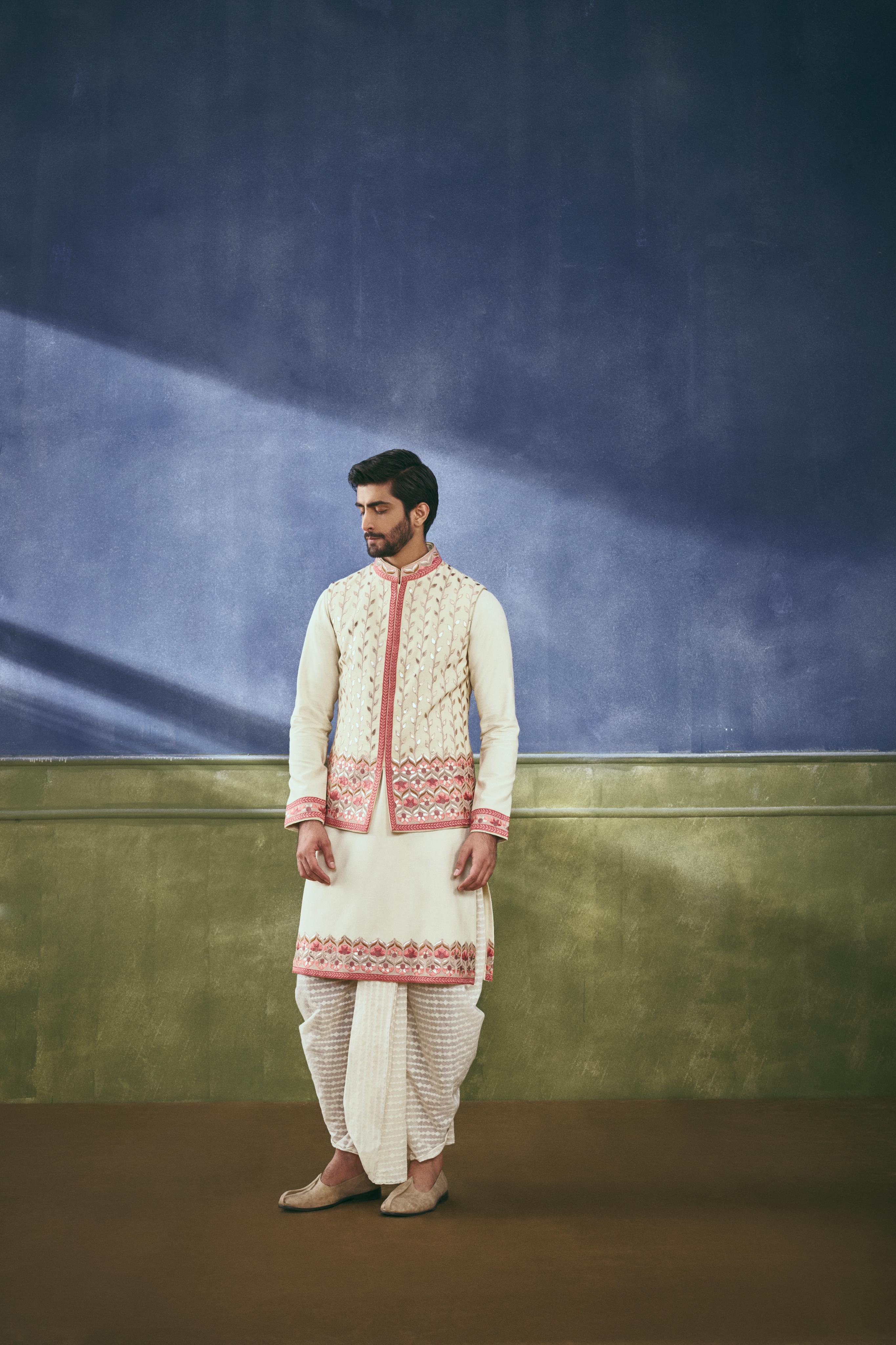 The Coral Kashida-Kari Kurta Set