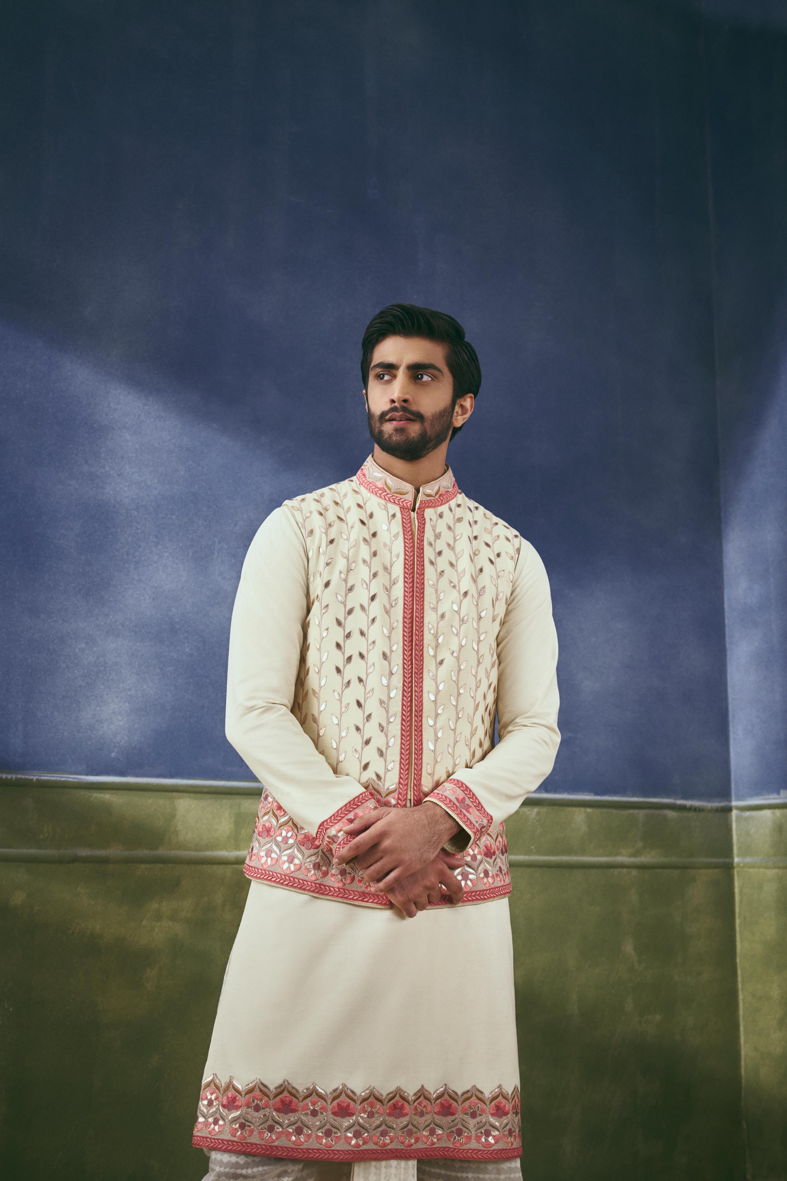 The Coral Kashida-Kari Kurta Set