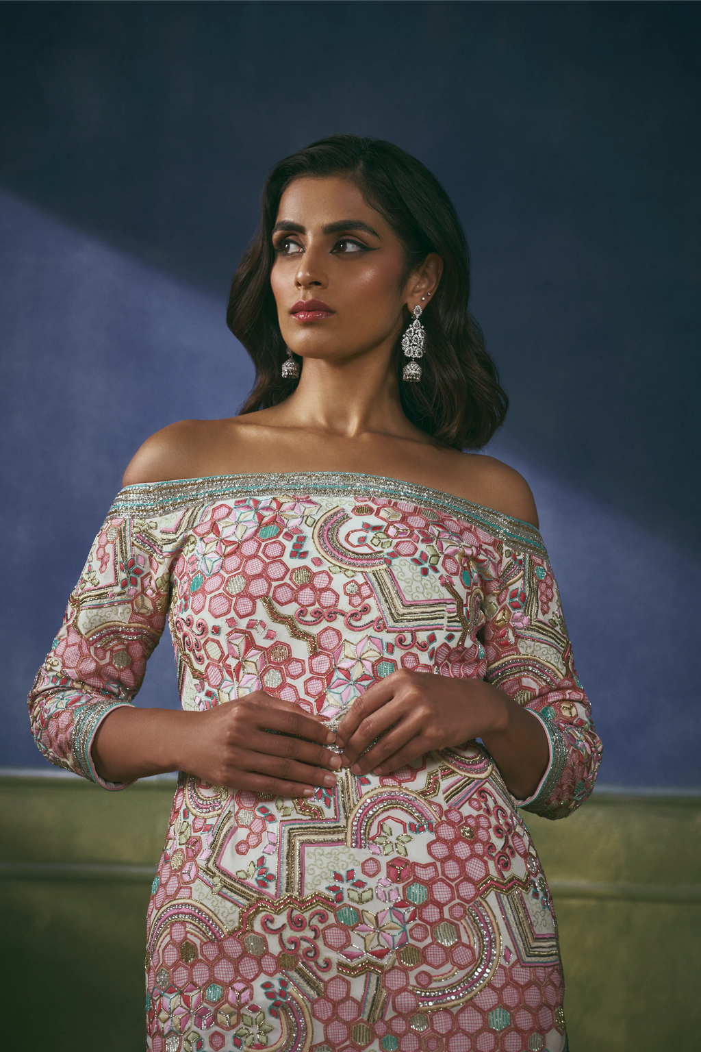 Gulmohar Mosaic Sharara Suit