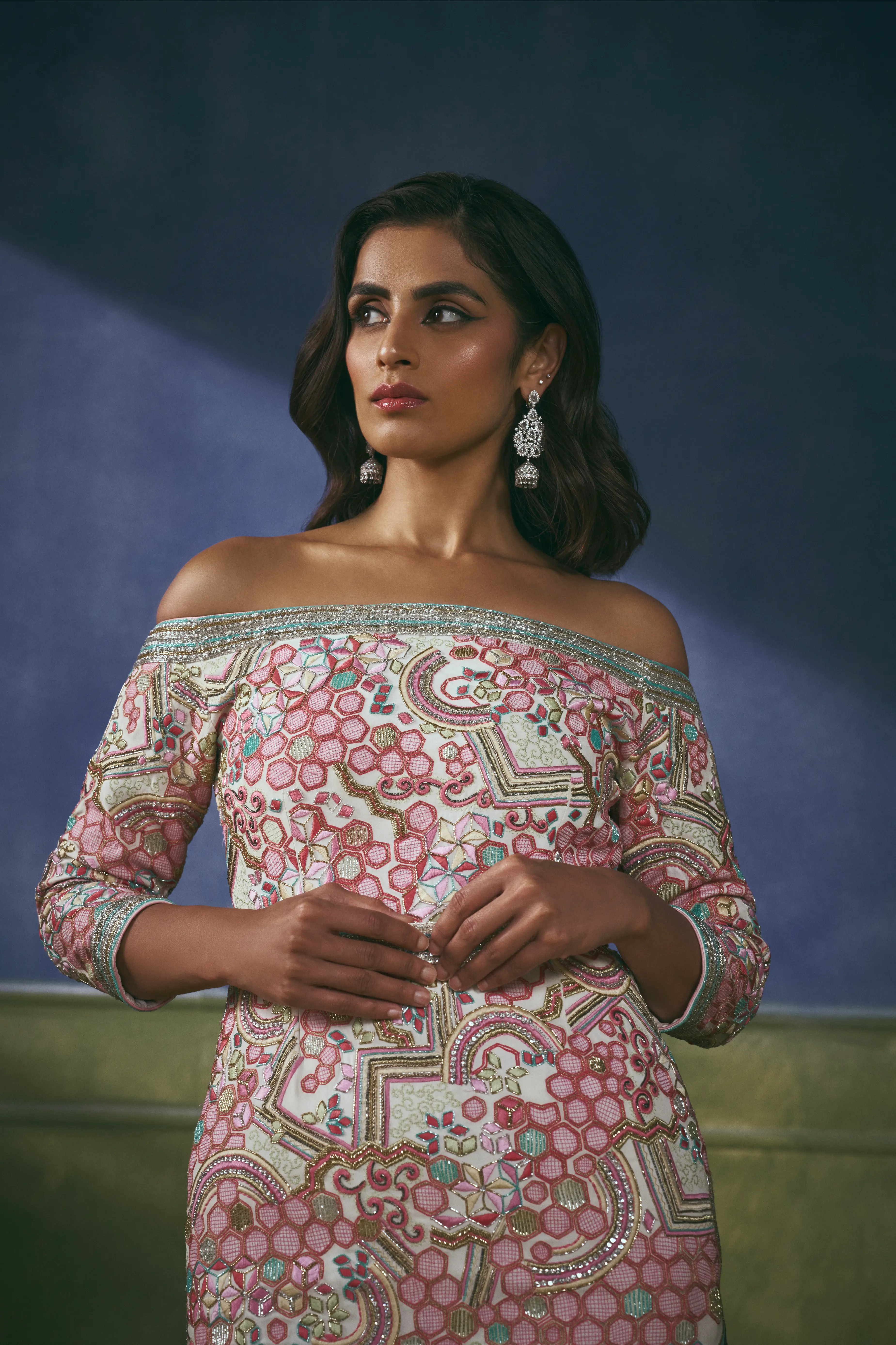 Gulmohar Mosaic Sharara Suit