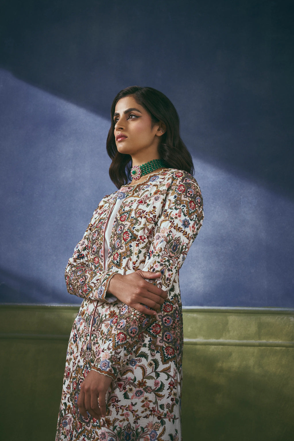 Heirloom Garden Embroidered Long Jacket