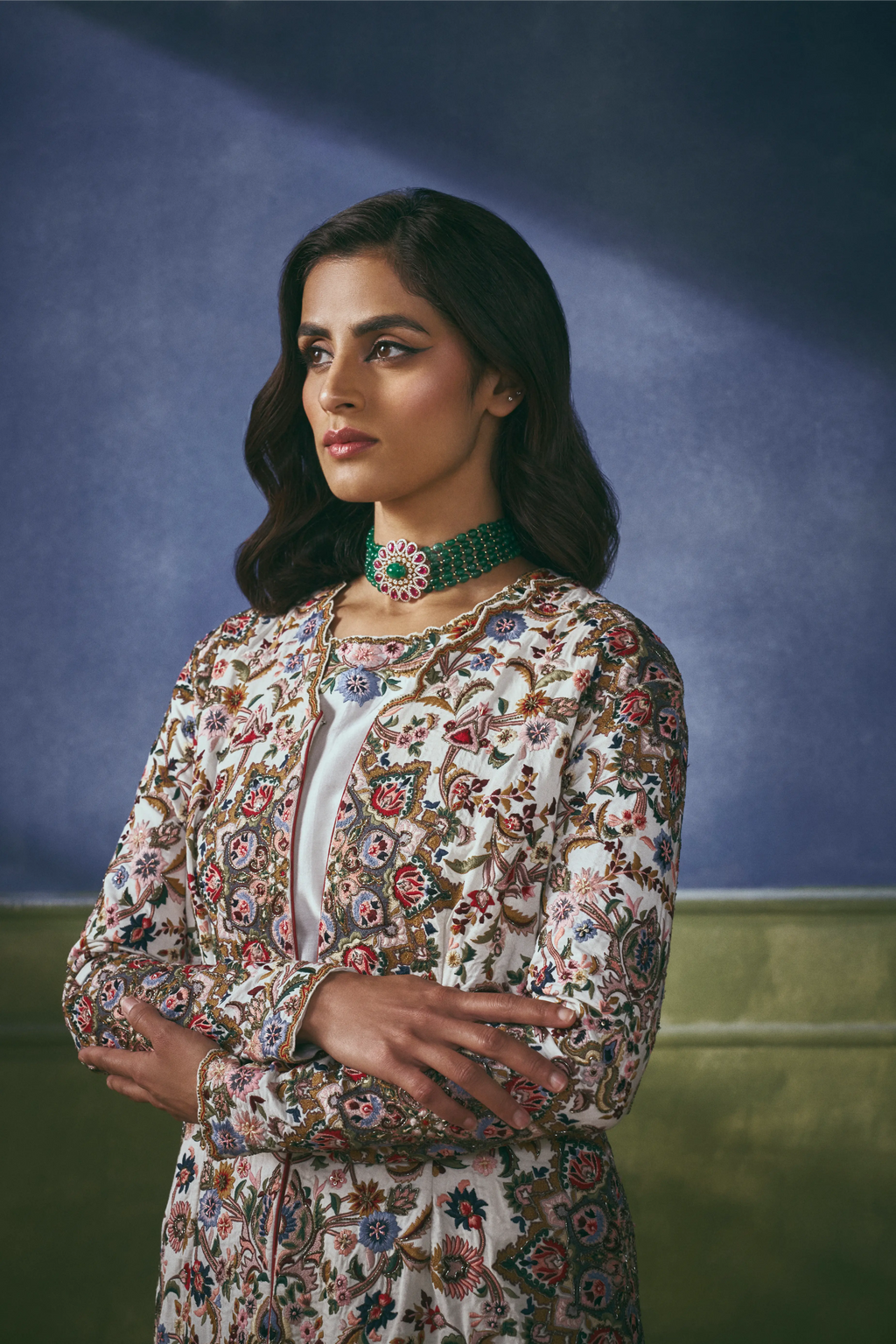 Heirloom Garden Embroidered Long Jacket